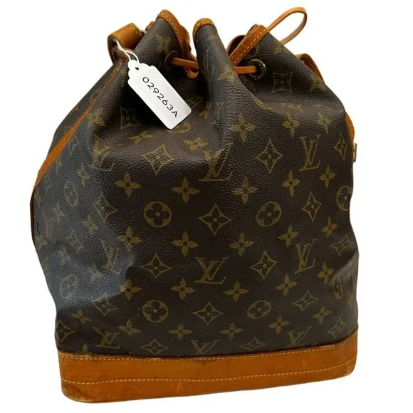 Authentic Louis Vuitton Shoulder Bag Noe Monogram Used LV Handbag Vintage - Picture 3 of 13